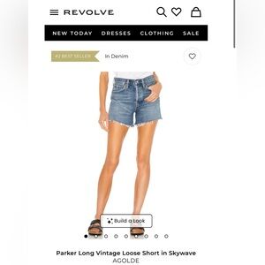 AGOLDE Parker Denim Shorts